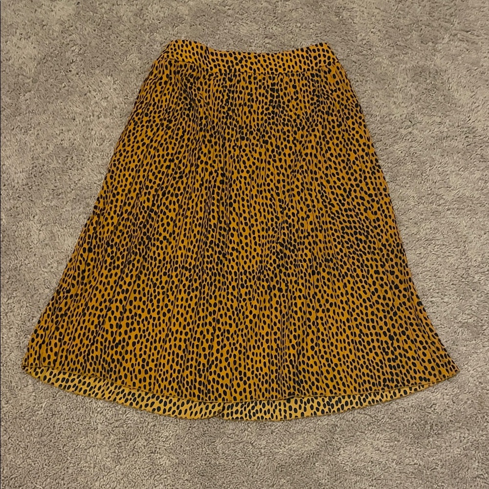 J. Crew Animal Print A-Line Skirt